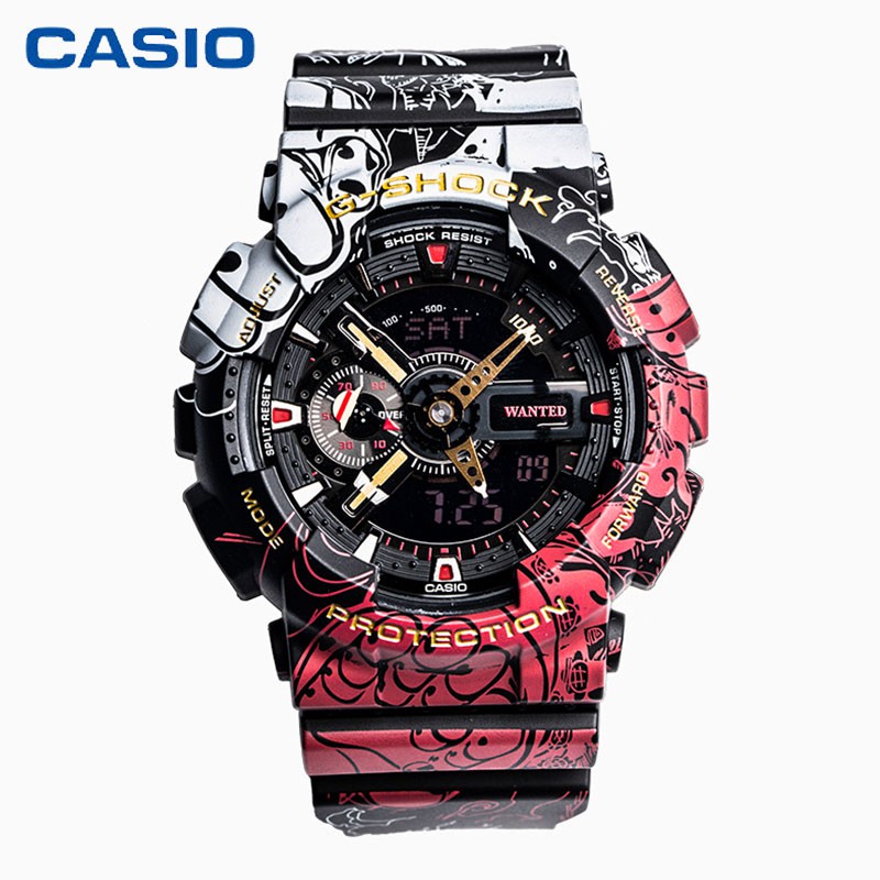 Relógio Casio G-Shock One Piece Luffy Joint Edição Limitada Masculino Ga-110Jop-1A4