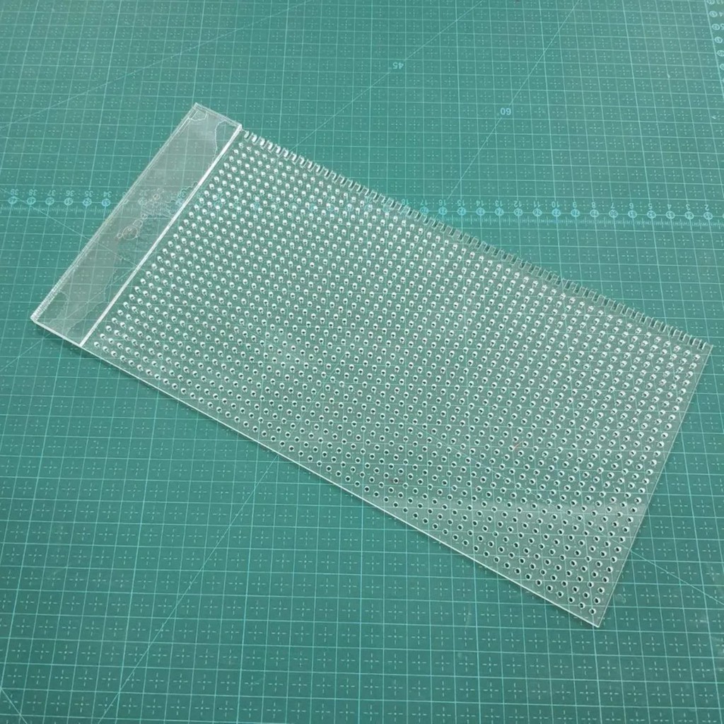 Gabarito Furação Para Encadernação Cartonagem Scrapbook 15x30cm em Acrilico em Oferta na Shopee
