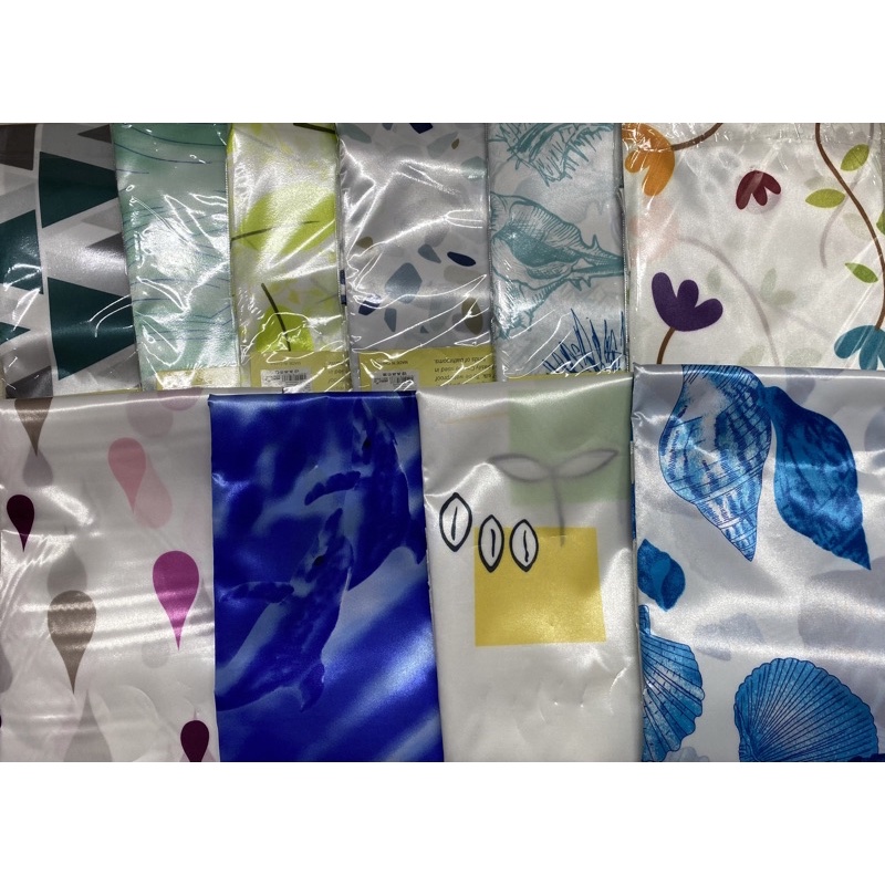 Ref: P-28) Cortina para Box de Banheiro tecido impermeavel com Estampas sortidos tamanho 160x170cm em Oferta na Shopee