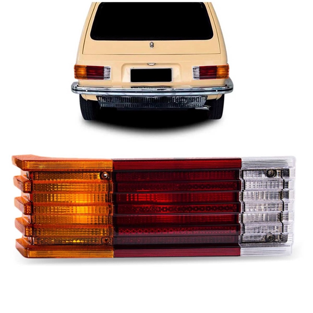 Lanterna Traseira Brasília Moderna Âmbar em Oferta na Shopee