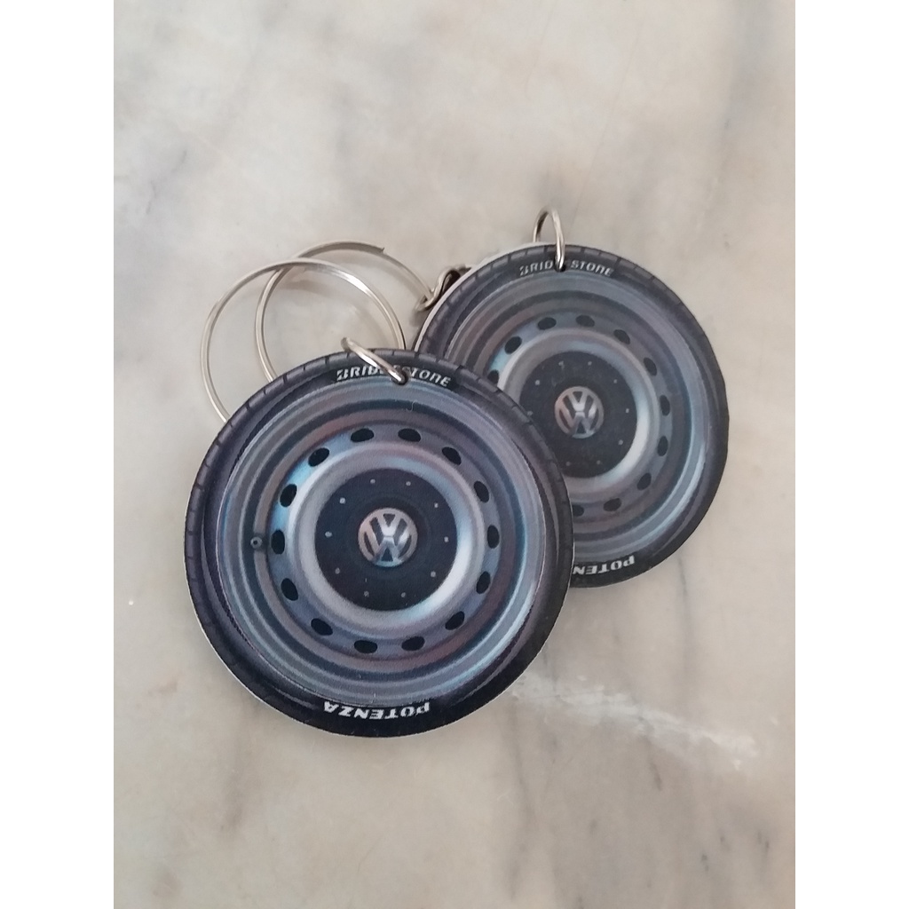 chaveiro roda de carro esportiva vw roda de ferro boca de fogão