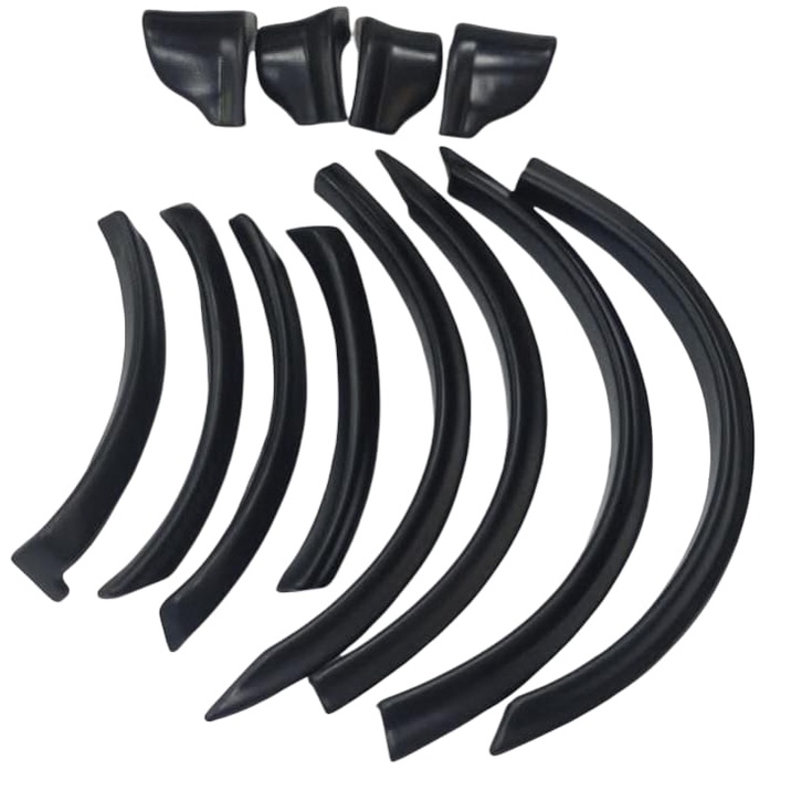 Kit Apliques spoiler Laterais / Para-lama  de Plástico Saveiro / Gol / G4 Surf Volkswagen - 12 Peças Aplique Paralama