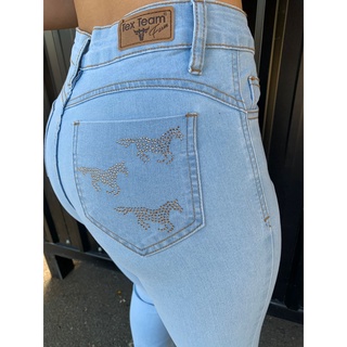 Calça Flare Fem. Tex Team Clarinha - Brilho Cavalinho no Bolso