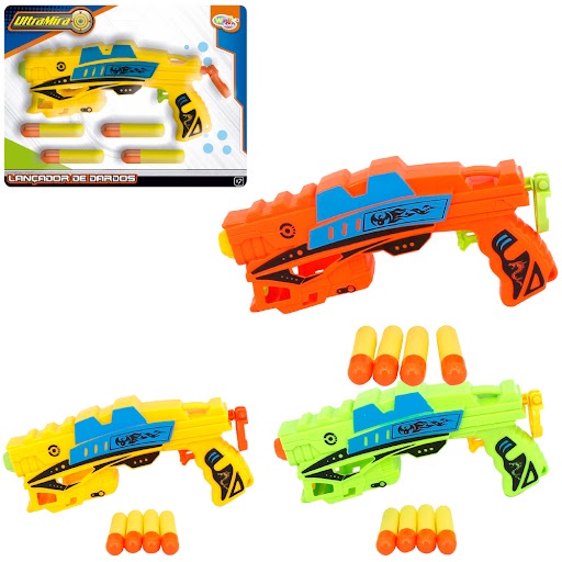 Arminha De Brinquedo Nerf Pistola Lançador Dardos Wellkids