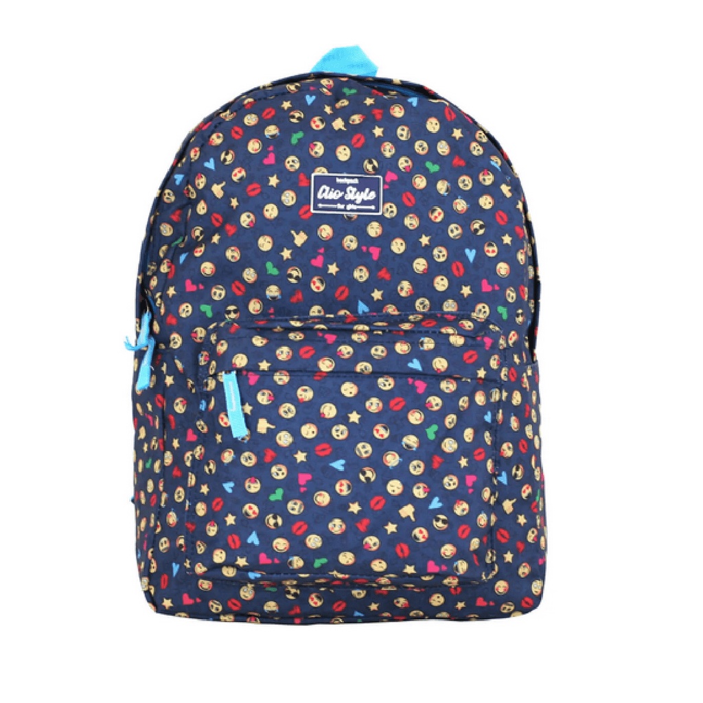 Mochila Escolar Impermeavel Juvenil Emoticons Emoji Clio em Oferta na Shopee