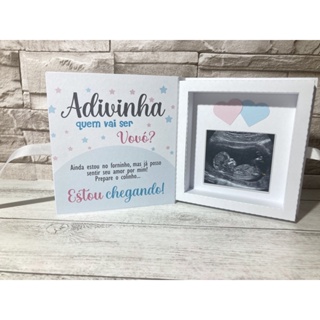 Caixa para  anunciar a gravidez para Vovó em Oferta na Shopee