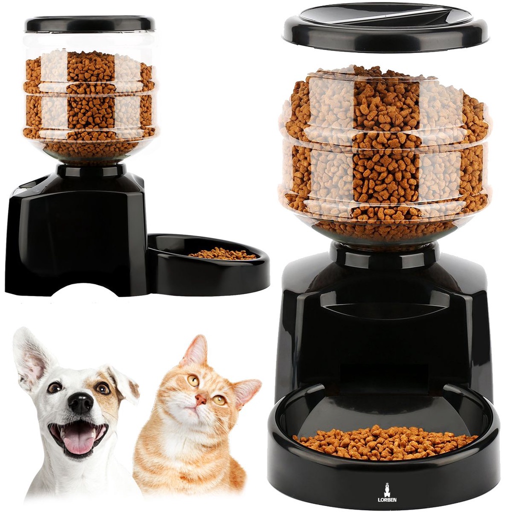 Comedouro Eletrônico Automático Alimentador Digital Programável Pet Cães Gatos