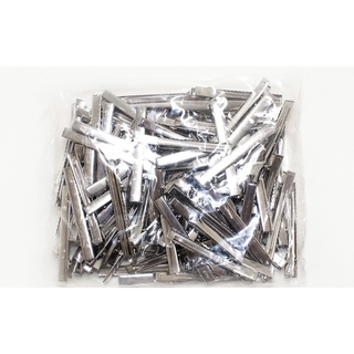 Presilha Bico Pato Base Reta 5,5cm 50 Unidades Prata - Promoção