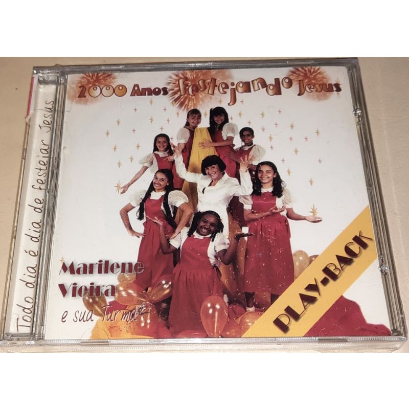 CD Playback Marilene Vieira 2000 anos festejando Jesus lacrado 982