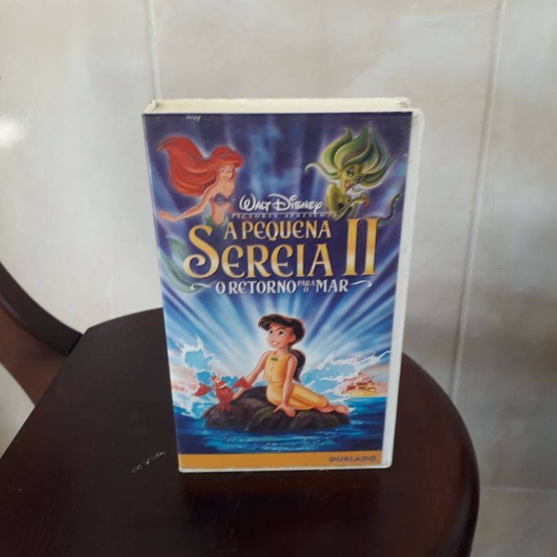 Fita VHS original - A pequena sereia 2  - Dublado Clássicos Disney  - raridade em ótimo estado