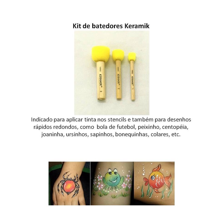 Kit c/ 3 batedores Keramik