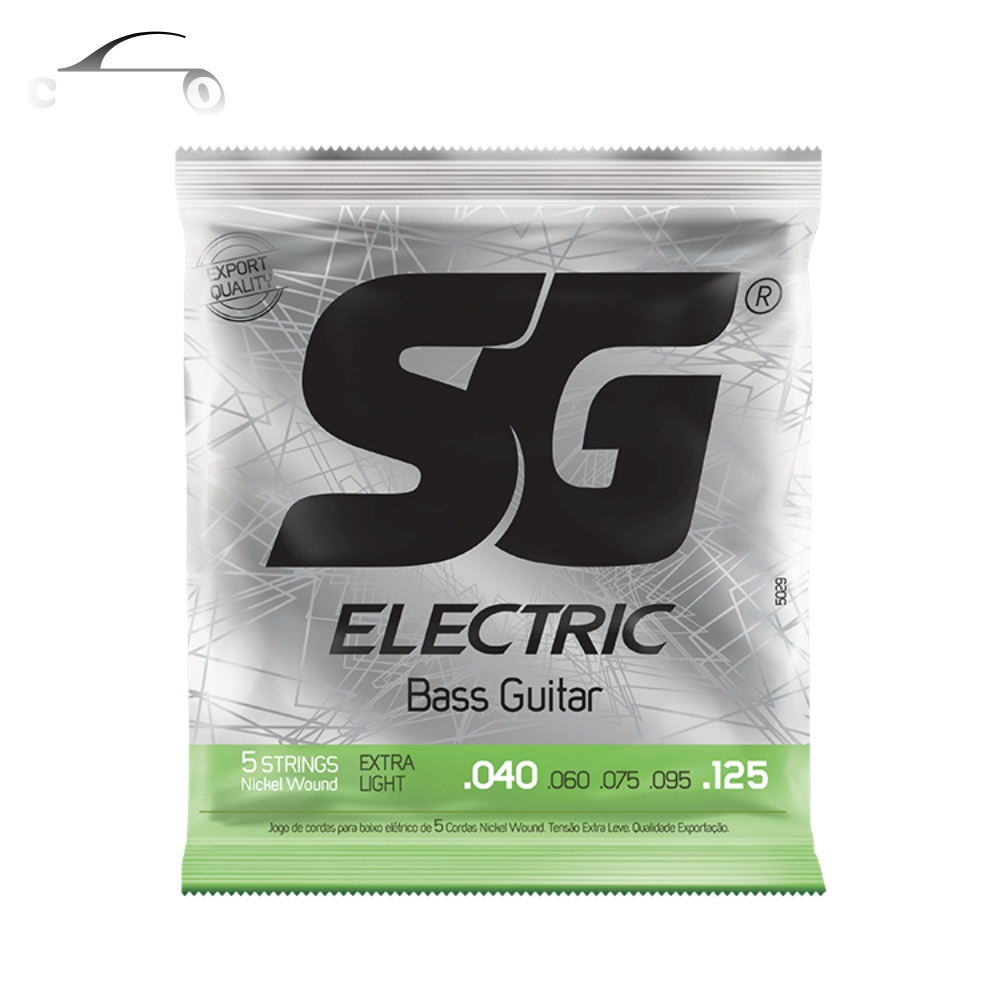 Encordoamento Baixo Elétrico 5 Cordas 040 Extra Leve SG Contrabaixo