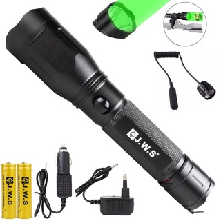 Lanterna Tatica Led Luz Verde Caca Pesca Foco Jws Ws-533q