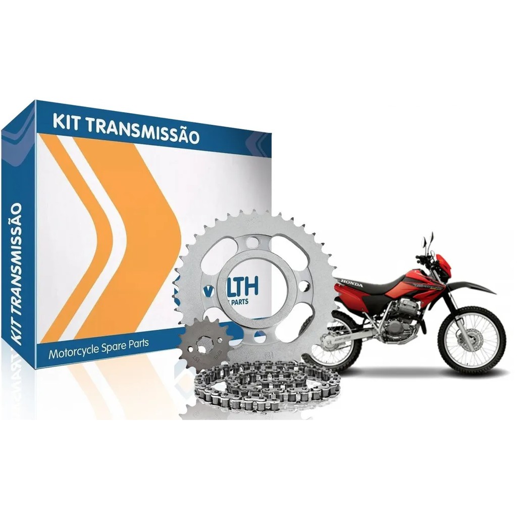 Kit Relação Transmissão Xr 250 Tornado S/Retentor Modelo Original Qualidade