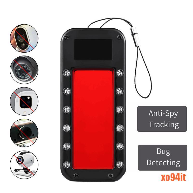 Xo94it Hot Hidden Camera Spy Anti Spy Scanner Detector Camera Finder With 12 Led Shopee Brasil