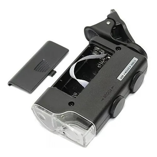 Microscopio Portatil Lupa Celular Luz Uv e Branca Zoom 100x Menor Preço — R$ 69,75 em Shopee