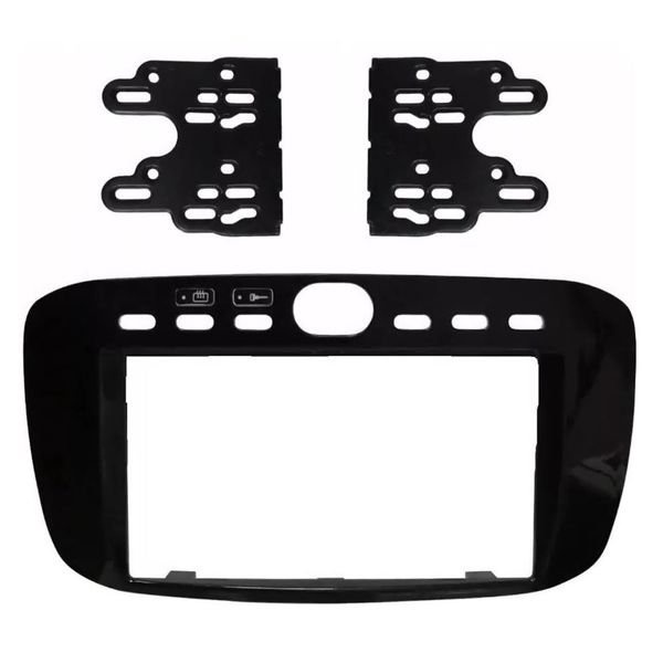 Moldura 2 Din Fiat Punto 2013 A 2017 Linea 2015 A 2016 - Black Piano