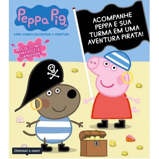 Peppa Pig Livro Vamos Encontrar a Aventura em Oferta na Shopee