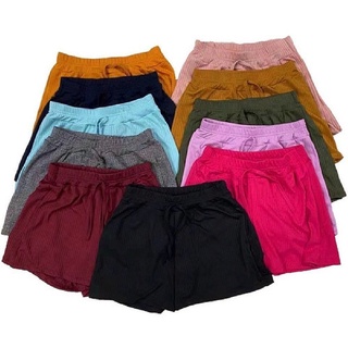 kit 2 Short Feminino Canelado Soltinho Plus size