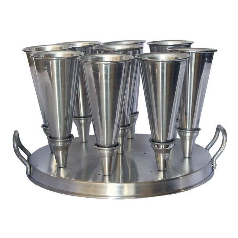 Forma Para Pizza Cone 17cm Aluminio 9 Pizzas Gastrobel