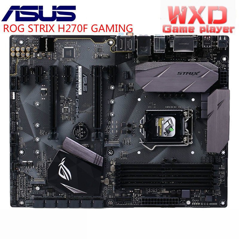 【Placa-mãe】Placa Principal Para Asus Rog Strix H270F Gaming Intel H270 Soquete Lga 1151 I7 I5 I3 Ddr4 Pci-E3.0 Original Desktop