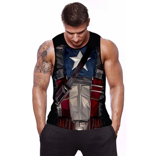 Camiseta Regata - Armadura Capitão America