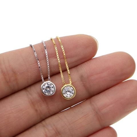 Colar gargantilha Ponto de luz Folheado Banhada A Ouro 18K E Prata 925 em Oferta na Shopee