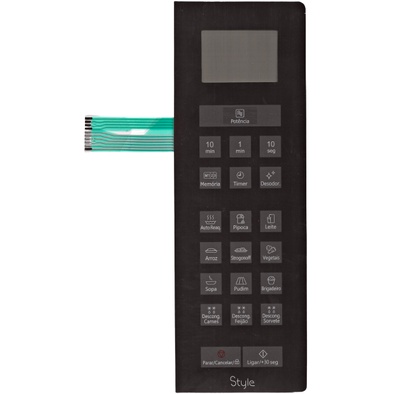 MEMBRANA TECLADO PARA MICROONDAS PANASONIC NNST 674SRU NNST 67HS STYLE ESPELHADA