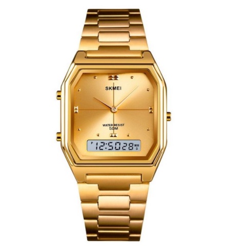 RELÓGIO FEMININO SKMEI ANADIGI 1612 - DOURADO