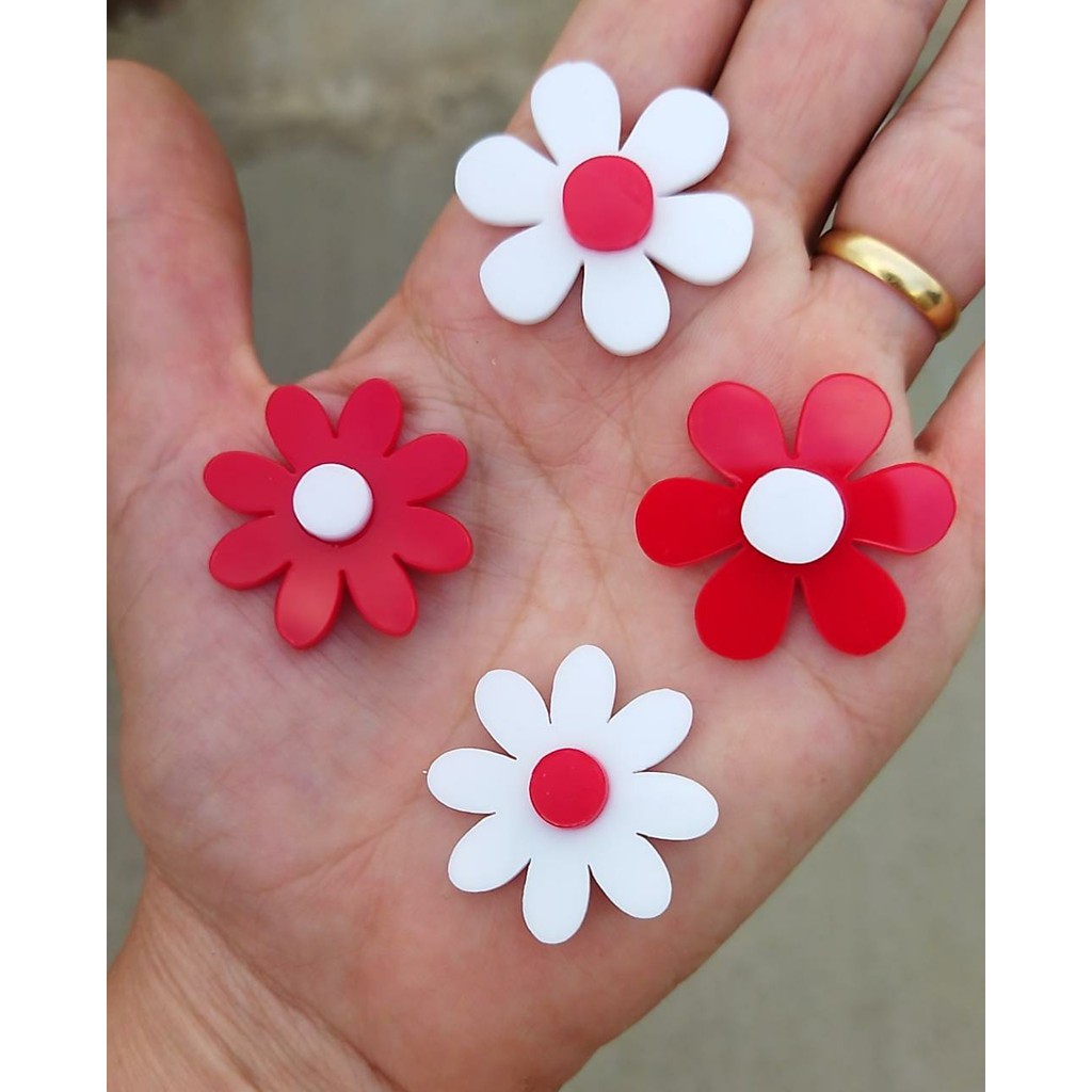 10 FlorRES Em Acrilico 3cm