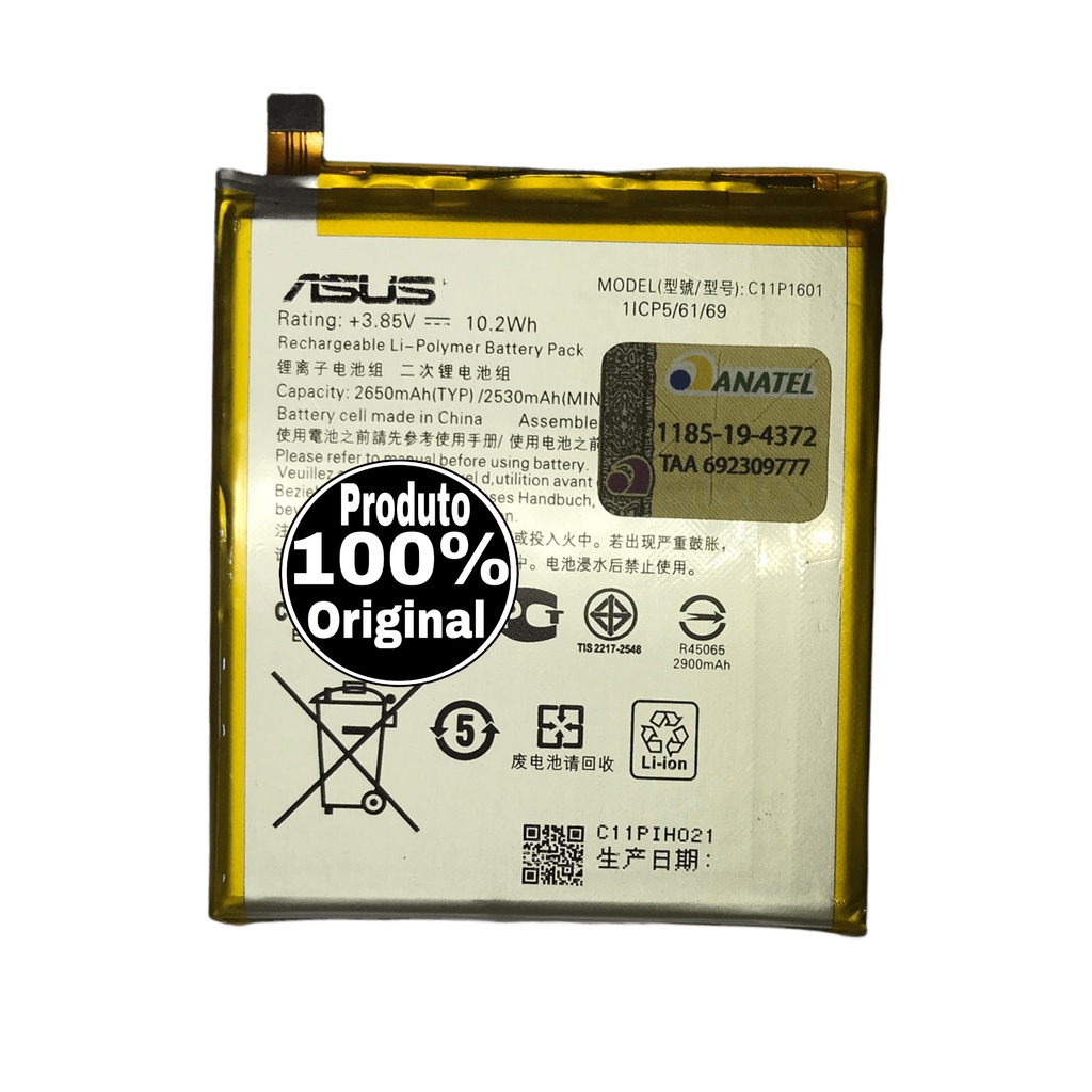 TECHTEK Batteria 3300mAh compatibile con [Asus] ZenFone 3 Deluxe 5.5