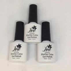 Esmalte Em Gel Lirió Branco Para Francesinha Seca Na Cabine