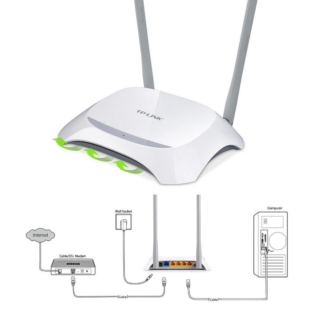 Roteador Tp-Link TL-WR840N Wireless 300mbps+2 Antenas - Usado Envio Imediato 100% Testado