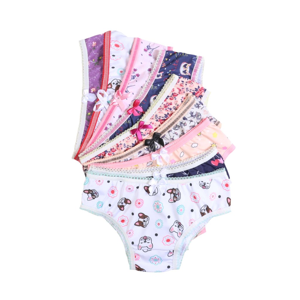 Kit 3 Calcinha Infantil Menina  Microfibra Estampada Forro 100% Algodão Confortável Básico