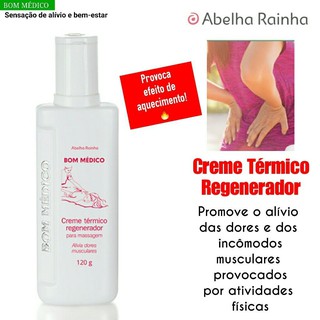 Reducao R 1 09 Bom Medico Creme Termo Regenerador Muscular Abelha Rainha 120g Desconto Em 7 2021 Beecost