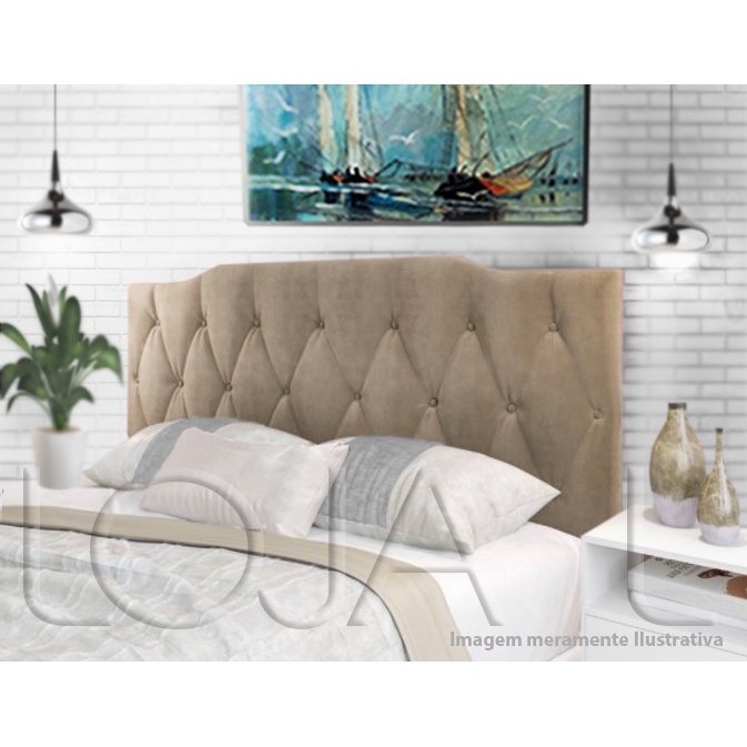 Cabeceira Almofadada Para Cama Box Suspensa Nicol 1,40 x 55 Varias Cores em Oferta na Shopee