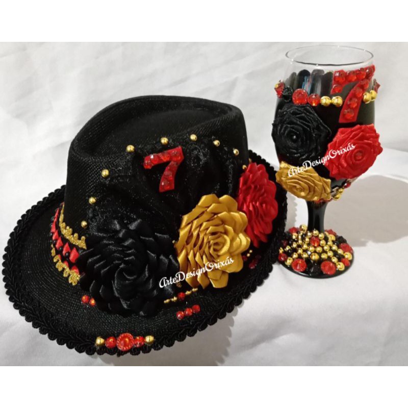 Chapéu e Taça Pombagira, Pombagira Dona 7, Sete Saias, Rainha das Sete encruzilhadas