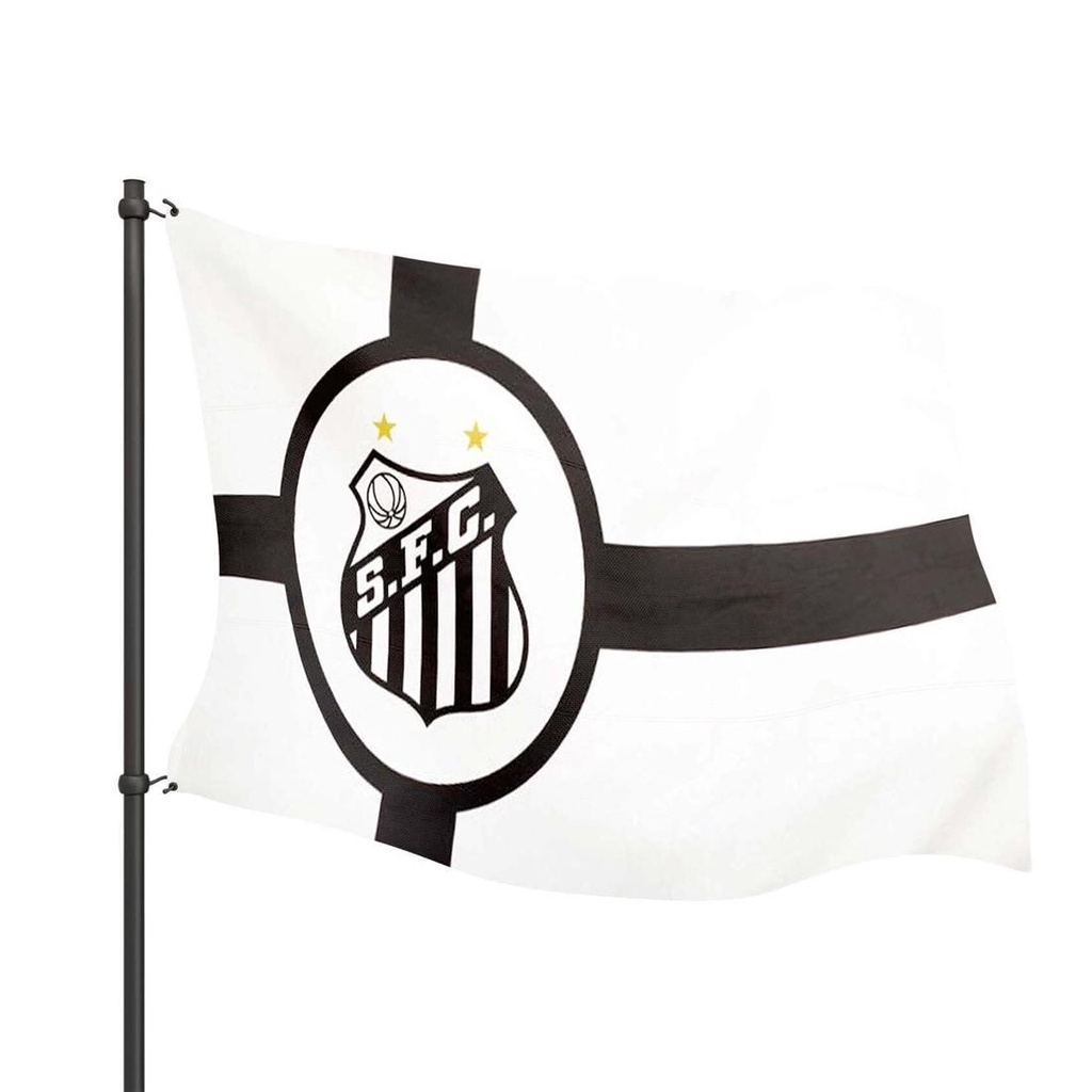 Bandeira Oficial Do Santos 68x98cm Dupla Face 1,5 Panos