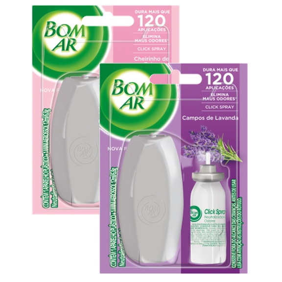 Bom Ar Click Spray Aparelho + Refil