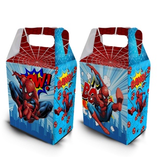 kit homem aranha 10 caixas lembrancinha festa fácil
