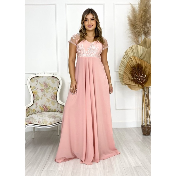 Vestido Longo de Festa Formatura Madrinha | Shopee Brasil