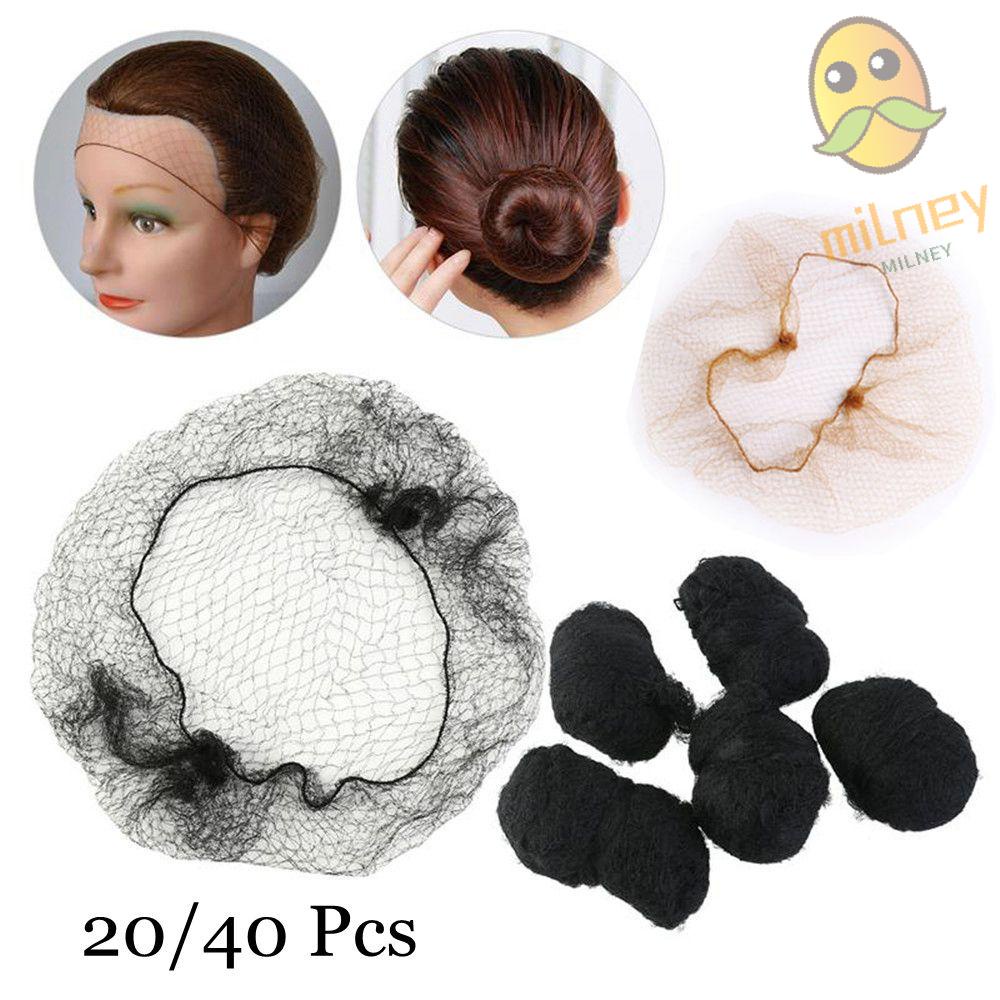 HI-Millboll 20/40 Pçs Rede De Cabelo Invisível Com Borda Elástica/Acessório Para Coque em Oferta na Shopee