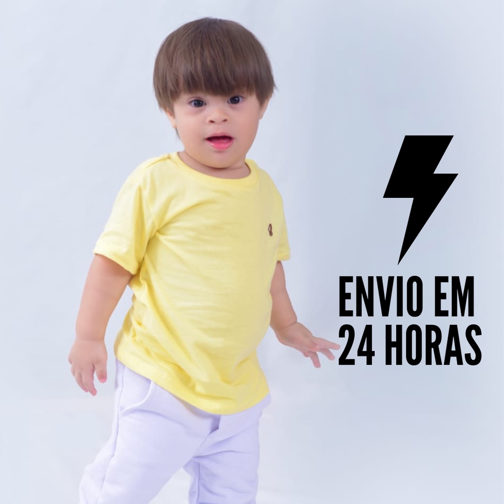 Camisa Básica Masculina - Camiseta Básica manga curta - infantil tamanho 1 a 8 anos