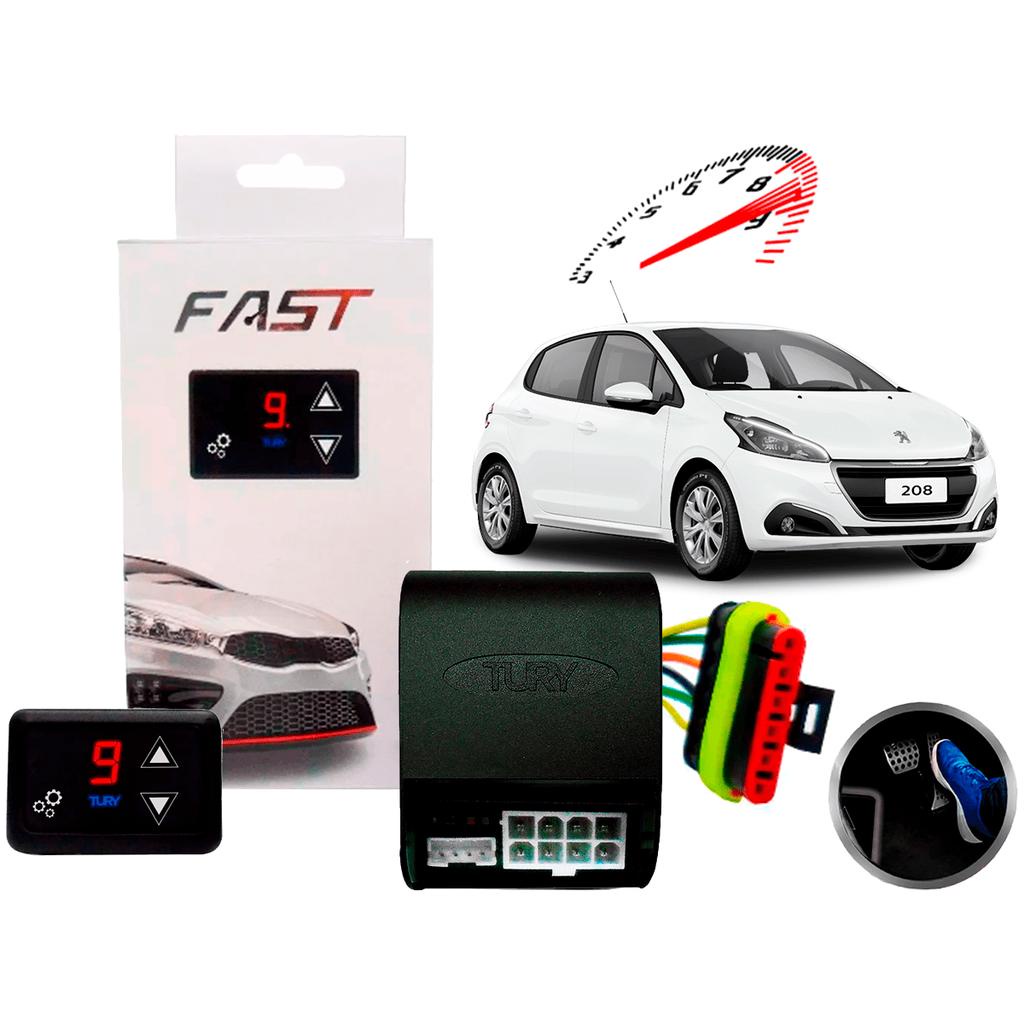 Modulo Tury Fast Acelerador Eletronico Peugeot 208 2013 a 2019