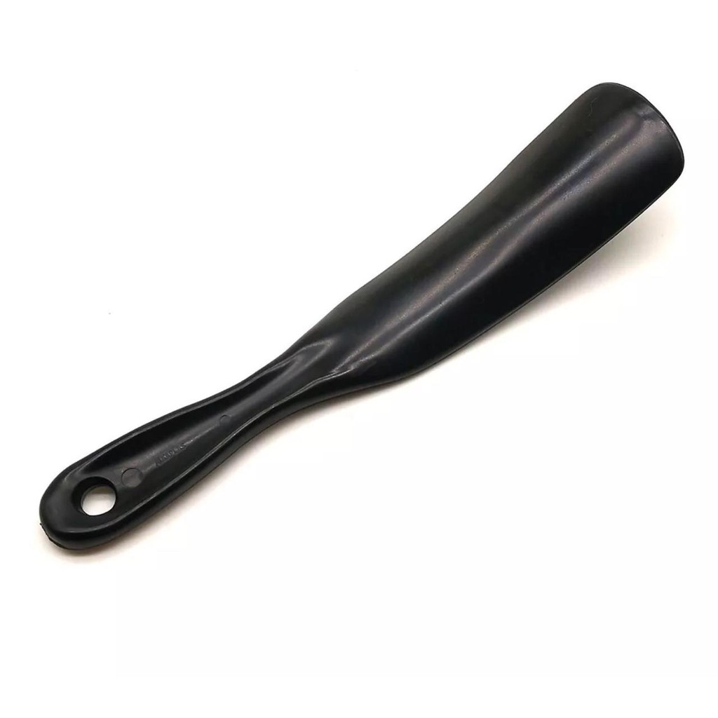 Kit de 100 Calçadeiras Pretas Clássica Calçar Calçado Sapato Facilita e Conserva Seu Calçados