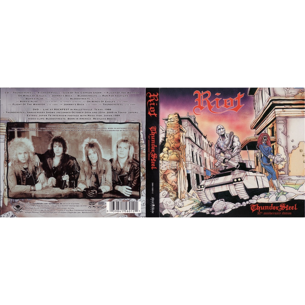 Riot - Thunder Steel (30th Anniversary Edition) DVD