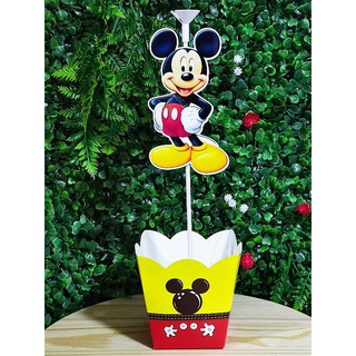 Cachepo Mickey com pega balão  / LEIA A DESCRIÇÃO DO PRODUTO / Centro de mesa Mickey / REF01