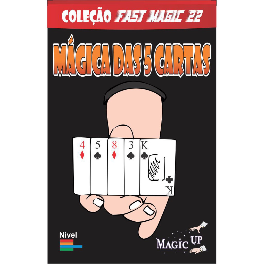 Mágica As 5 Cartas - Coleção Fast Magic N 22