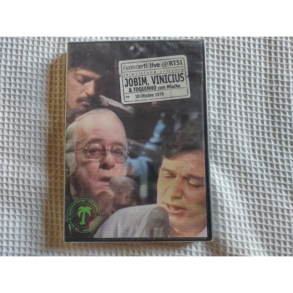 Tom Jobim, Vinícius E Toquinho Miucha DVD Concert Live 1978 Lacrado MPB Bossa Nova (NOVO OU USADO)