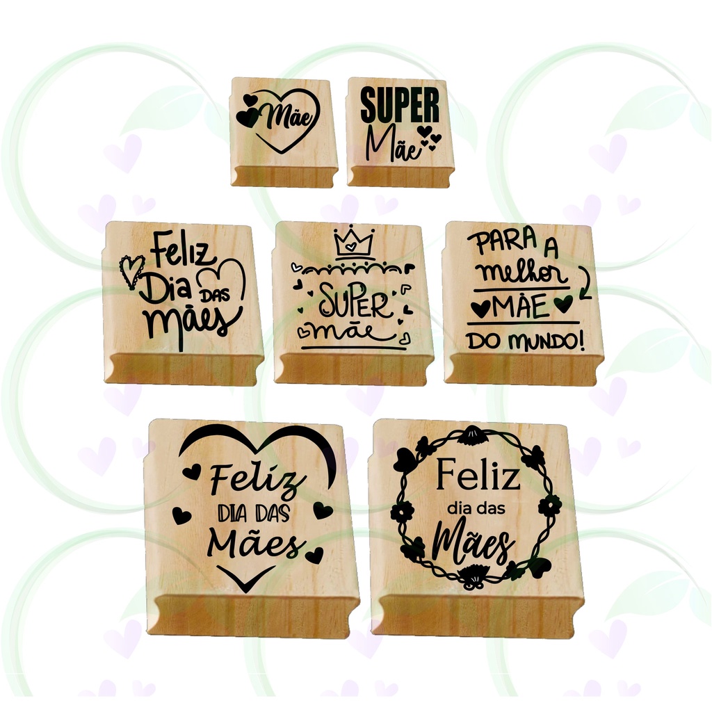 Carimbo Para Embalagens Tema Dia Das Mães
